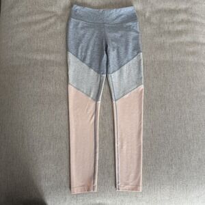 Outdoor Voices Womens 7/8 Legging Size Small Pink Blue Colorblock Athletic